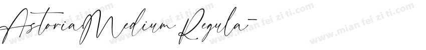 AstoriaMedium Regula字体转换